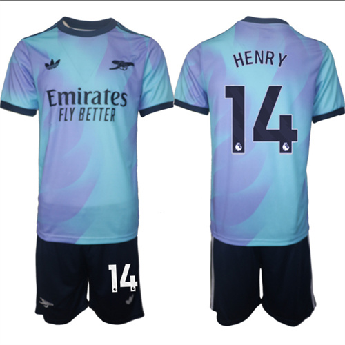 Men's Arsenal Second Away Kit 14# HENRY 2024-25 Suit Soccer Jerseys