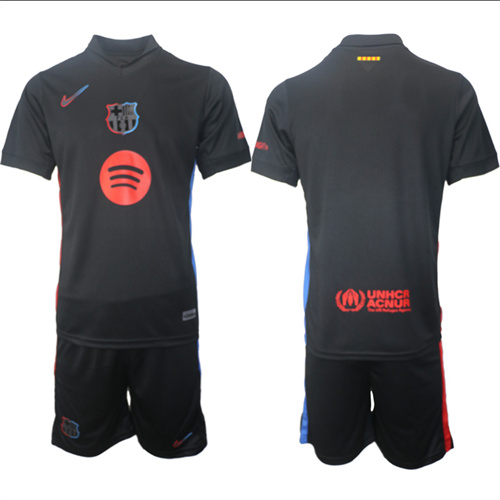 Men's FC Barcelona Away Custom Or Blank 2024-25 Suit Soccer Jerseys