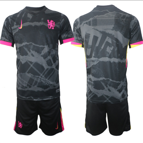 Men's Chelsea Second away Kit Custom Or Blank 2024-25 Suit Soccer Jerseys