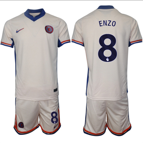 Men's Chelsea away 8# ENZO 2024-25 Suit Soccer Jerseys