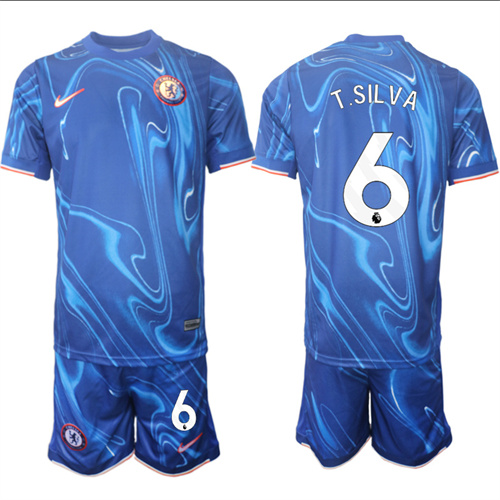 Men's Chelsea home 6# T.SILVA 2024-25 Suit Soccer Jerseys