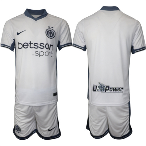 Men's Inter Milan Away Custom Or Blank 2024-25 Suit Soccer Jerseys