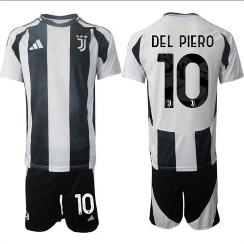 Men's Juventus FC home 10# DEL PIERO 2024-25 Suit Soccer Jerseys
