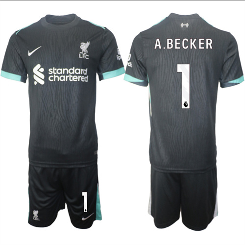 Men's Liverpool away 1# A.BECKER 2024-25 Suit Soccer Jerseys