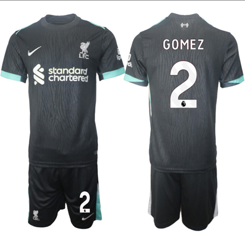 Men's Liverpool away 2# GOMEZ 2024-25 Suit Soccer Jerseys