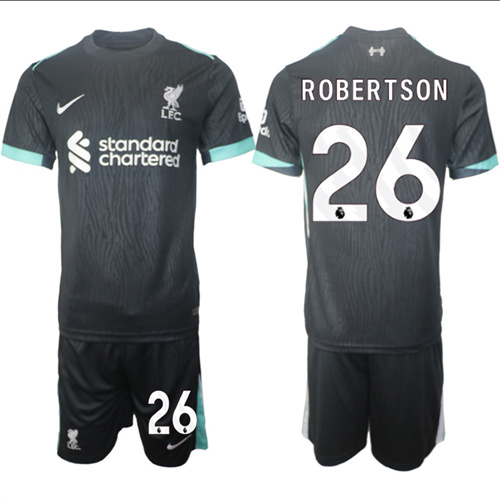 Men's Liverpool away 26# ROBERTSON 2024-25 Suit Soccer Jerseys
