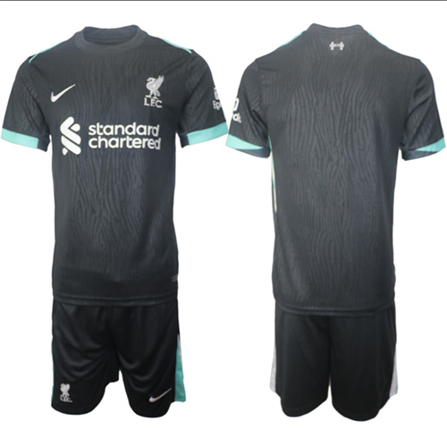 Men's Liverpool away Custom Or Blank 2024-25 Suit Soccer Jerseys
