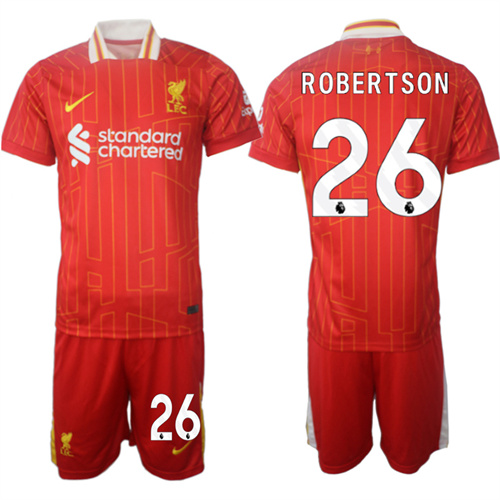 Men's Liverpool home 26# ROBERTSON 2024-25 Suit Soccer Jerseys