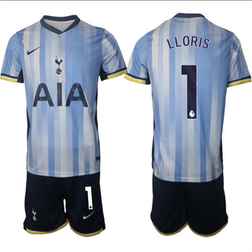 Men's Tottenham Hotspur away 1# LLORIS 2024-25 Suit Soccer Jerseys