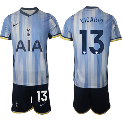 Men's Tottenham Hotspur away 13# VICARIO 2024-25 Suit Soccer Jerseys