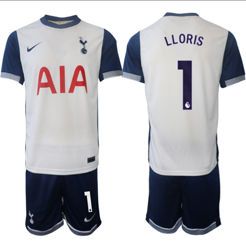 Men's Tottenham Hotspur home 1# LLORIS 2024-25 Suit Soccer Jerseys