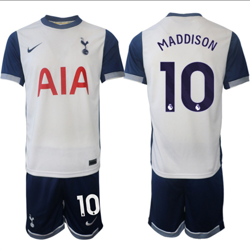 Men's Tottenham Hotspur home 10# MADDISON 2024-25 Suit Soccer Jerseys