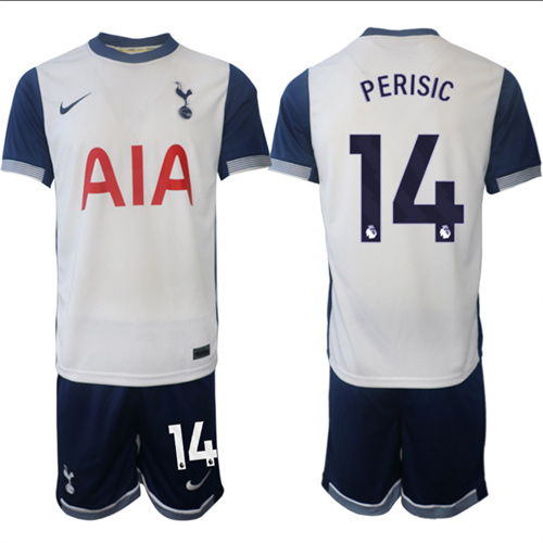 Men's Tottenham Hotspur home 14# PERISIC 2024-25 Suit Soccer Jerseys