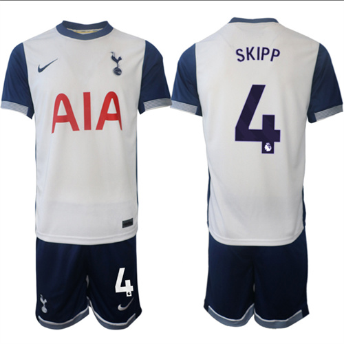 Men's Tottenham Hotspur home 4# SKIPP 2024-25 Suit Soccer Jerseys