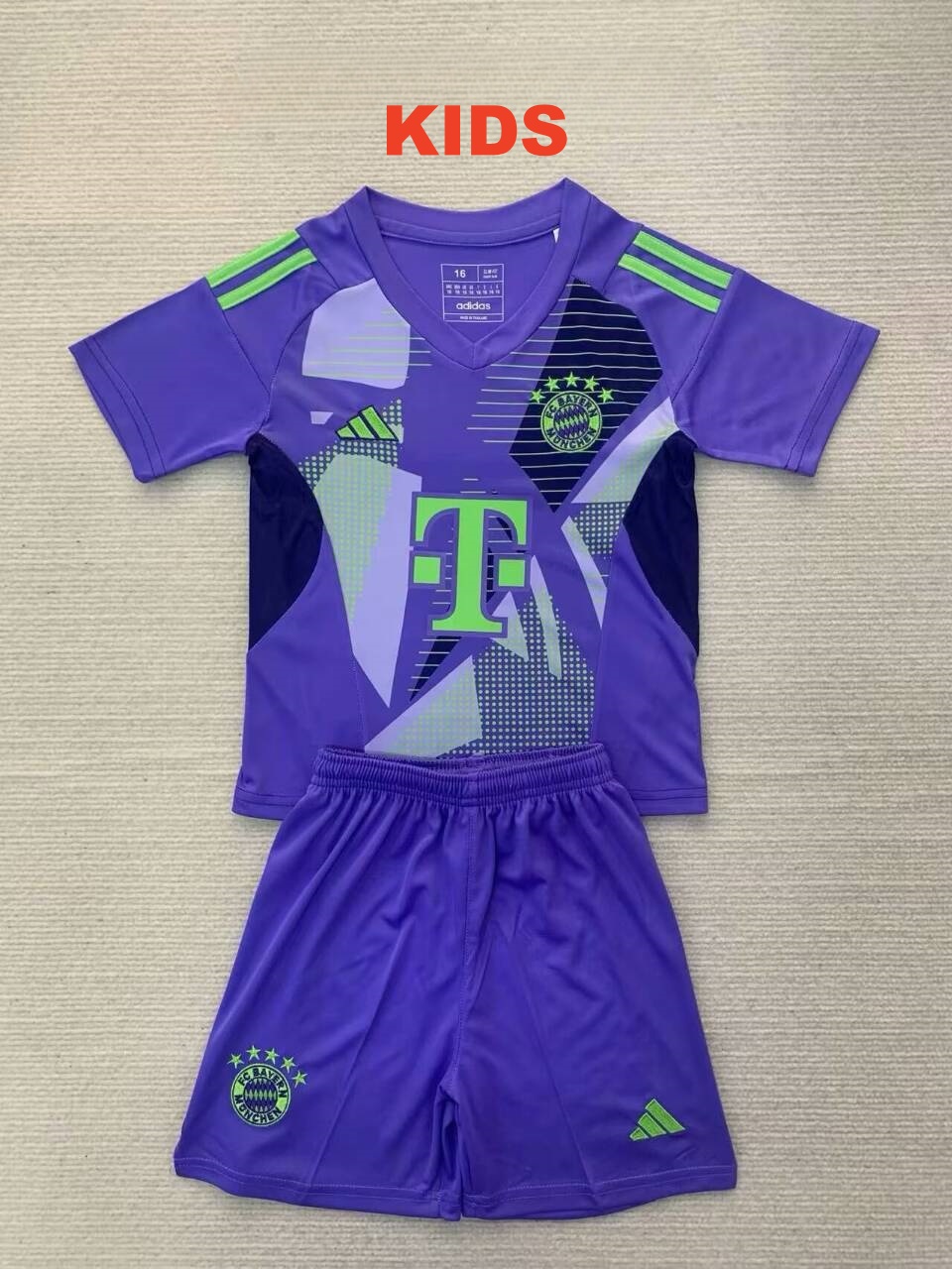 Youth 2024-25 Bayern Munich  goalkeeper Custom Or Blank Purple Suit Jerseys