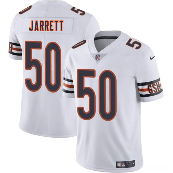 Men's Chicago Bears #50 Grady Jarrett White 2025 Vapor Football Stitched Jersey