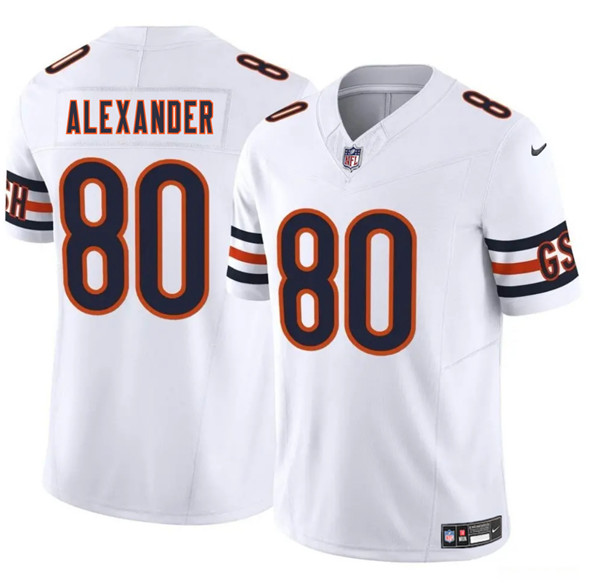 Men's Chicago Bears #80 Maurice Alexander White 2025 F.U.S.E. Vapor Football Stitched Jersey
