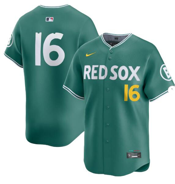 Men's Jarren Duran Boston Red Sox #16 Nike 2025 City Connect Limited Player Jersey - Green