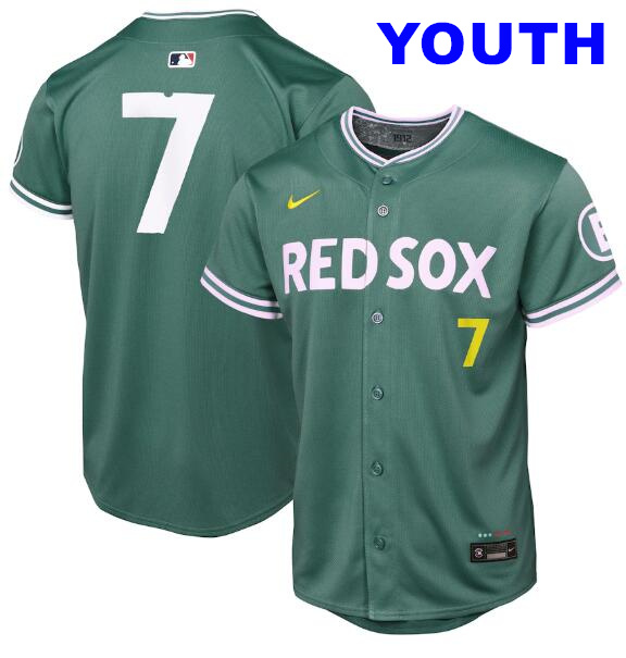 Youth Masataka Yoshida Boston Red Sox #7 Nike Youth 2025 City Connect Limited Player Jersey - Green