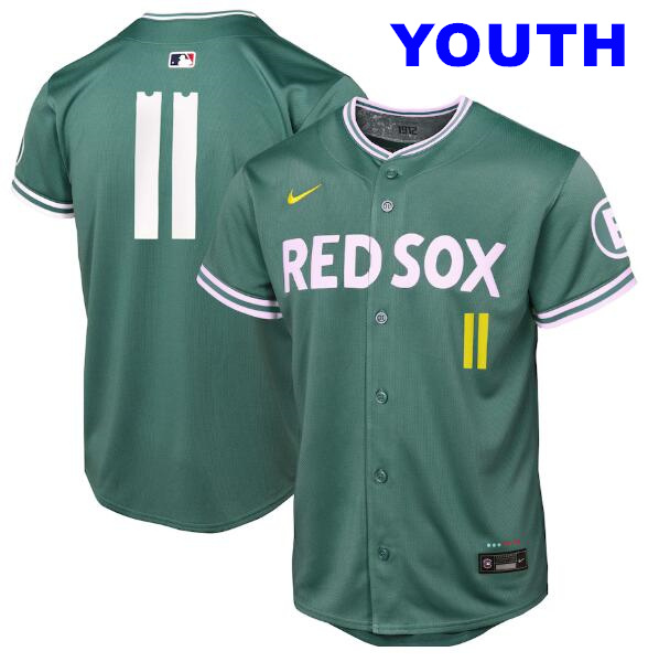 Youth Rafael Devers Boston Red Sox #11 Nike Youth 2025 City Connect Limited Player Jersey - Green
