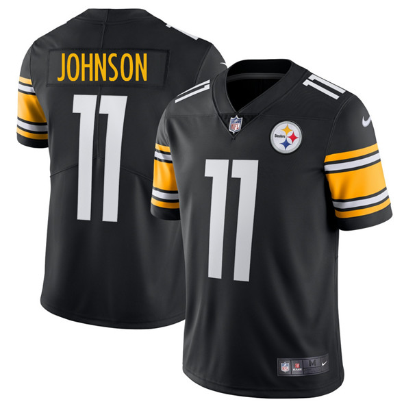 Men's Pittsburgh Steelers #11 Brandon Johnson Black 2025 Vapor Untouchable Football Stitched Jersey