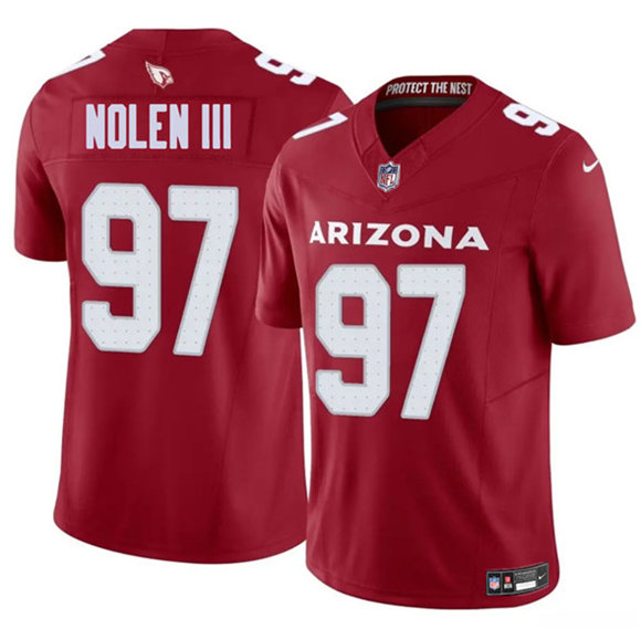 Men's Arizona Cardinals #97 Walter Nolen III Red 2025 Draft F.U.S.E. Vapor Untouchable Limited Football Stitched Jersey