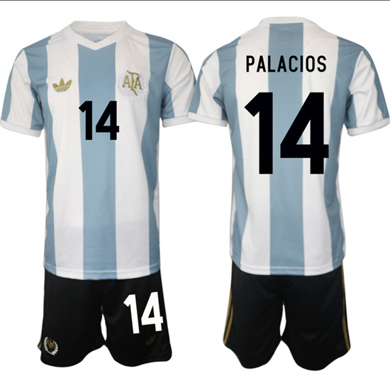 Argentina #14 PALACIOS 2025-26 adidas Originals 50th Anniversary Suit Jersey