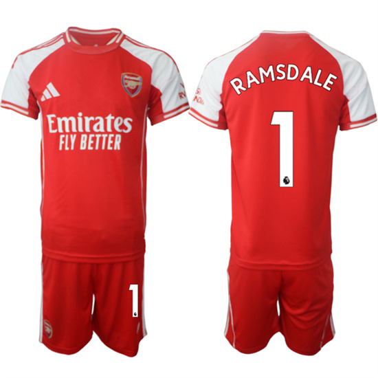 Arsenal #1 RAMSDALE 2025-26 home Red Soccer suit jerseys