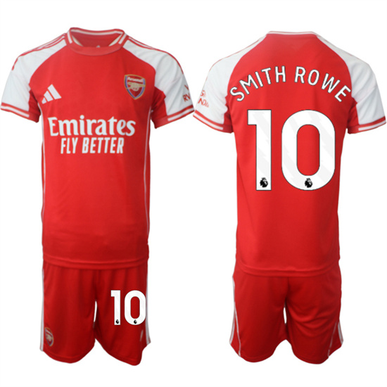 Arsenal #10 SMITH ROWE 2025-26 home Red Soccer suit jerseys