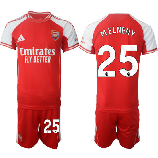 Arsenal #25 M.ELNEY 2025-26 home Red Soccer suit jerseys