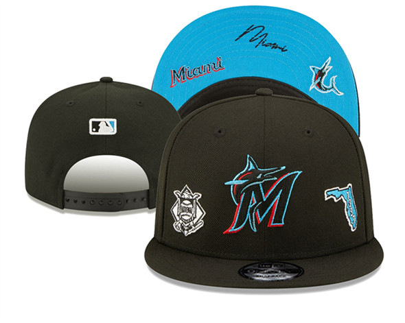 Miami Marlins 2025 Stitched Snapback Hats