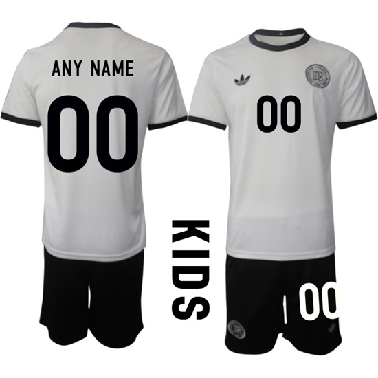 Youth Germany CUSTOM Any Name And Number 2025-26 home White Adidas Soccer Kids Suit jerseys