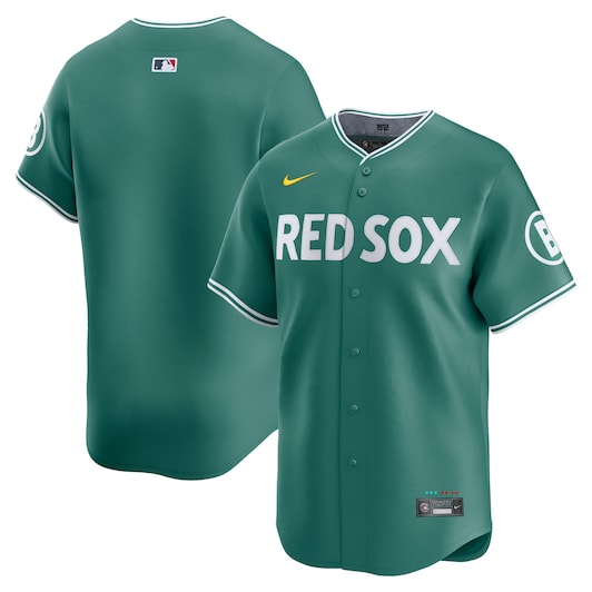 Men's Boston Red Sox Blank Green 2025 City Connect Limited Stitched Baseball Jersey1