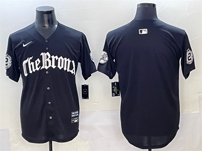 Men's New York Yankees Blank Black 'Gothic Legacy Edition' Vapor Premier Limited Stitched Baseball Jersey