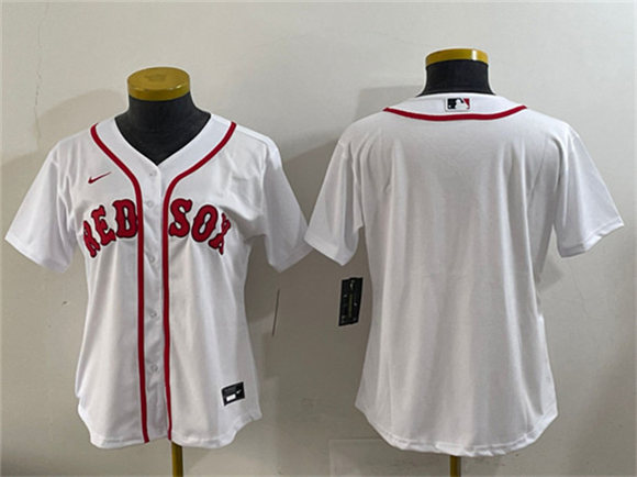 Youth Boston Red Sox Blank White Cool Base Stitched Baseball Jersey