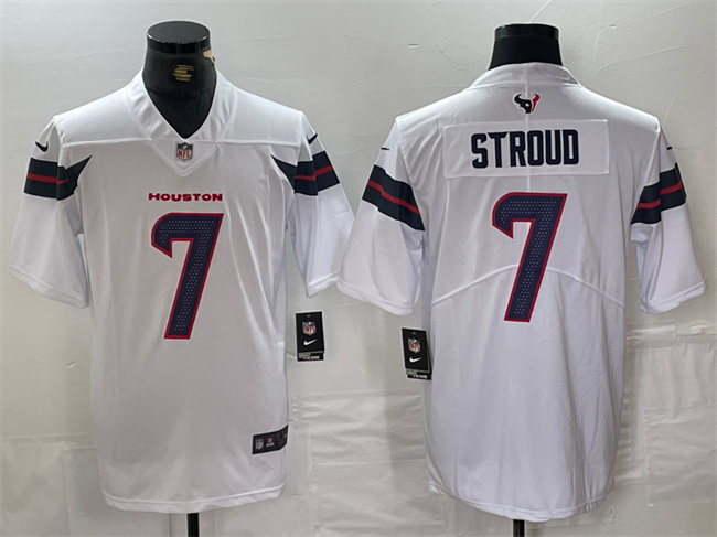 Men's Houston Texans #7 C.J. Stroud White Vapor Untouchable Football Stitched Jersey