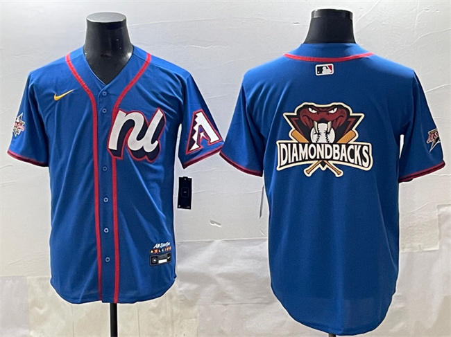 Men's National League Arizona Diamondbacks Team Big Logo Blue 2025 All-Star Edition Limited Stitched Baseball Jersey