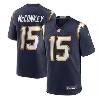 Men's Nike Ladd McConkey #15 Navy Los Angeles Chargers Alternate Super Chargers Game Player Jersey
