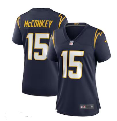 Women's Nike Ladd McConkey #15 Navy Los Angeles Chargers Alternate Game Jersey
