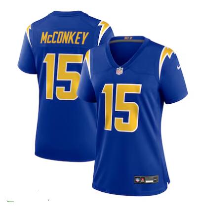 Women's Nike Ladd McConkey #15 Royal Los Angeles Chargers Alternate Game Jersey