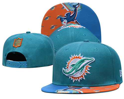 Miami Dolphins Stitched Snapback Hats-SF564