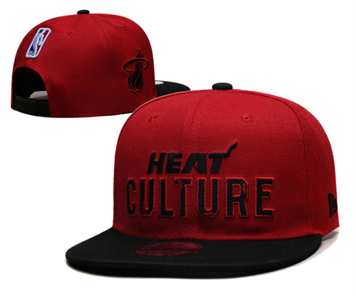 Miami Heat Stitched Snapback Hats-SF1093