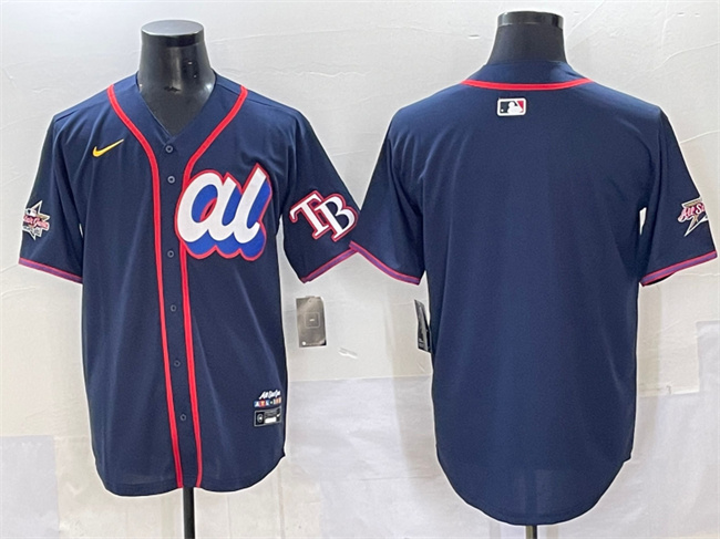 Men's American League Tampa Bay Rays Blank Navy 2025 All-Star Edition Limited Stitched Baseball Jersey