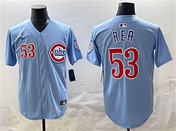Men's Chicago Cubs #53 Colin Rea Blue 2024-25 2nd Alternate Limited Stitched Baseball Jersey