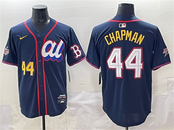 Men's American League #44 Aroldis Chapman Navy 2025 All-Star Edition Limited Stitched Baseball Jersey