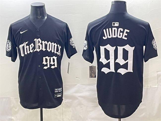 Men's New York Yankees #99 Aaron Judge Black 'Gothic Legacy Edition' Vapor Premier Limited Stitched Baseball Jersey