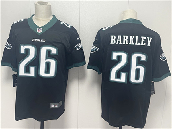 Men's Philadelphia Eagles #26 Saquon Barkley Black 2024 New Vapor Untouchable Limited Football Stitched Jersey