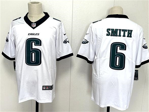 Men's Philadelphia Eagles #6 DeVonta Smith White 2024 New Vapor Untouchable Limited Football Stitched Jersey
