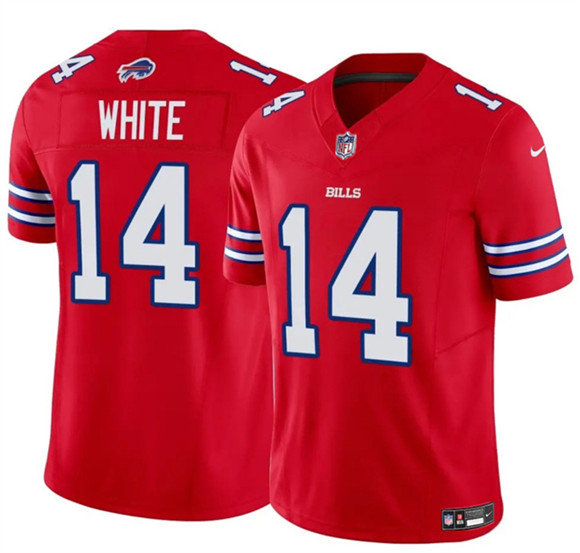 Men's Buffalo Bills #14 Mike White Red 2025 F.U.S.E. Vapor Untouchable Limited Football Stitched Jersey