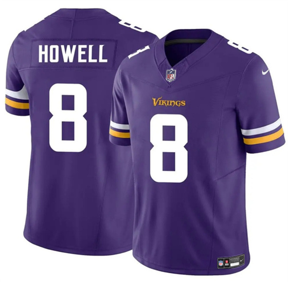 Men's Minnesota Vikings #8 Sam Howell Purple 2024 F.U.S.E. Vapor Untouchable Limited Football Stitched Jersey